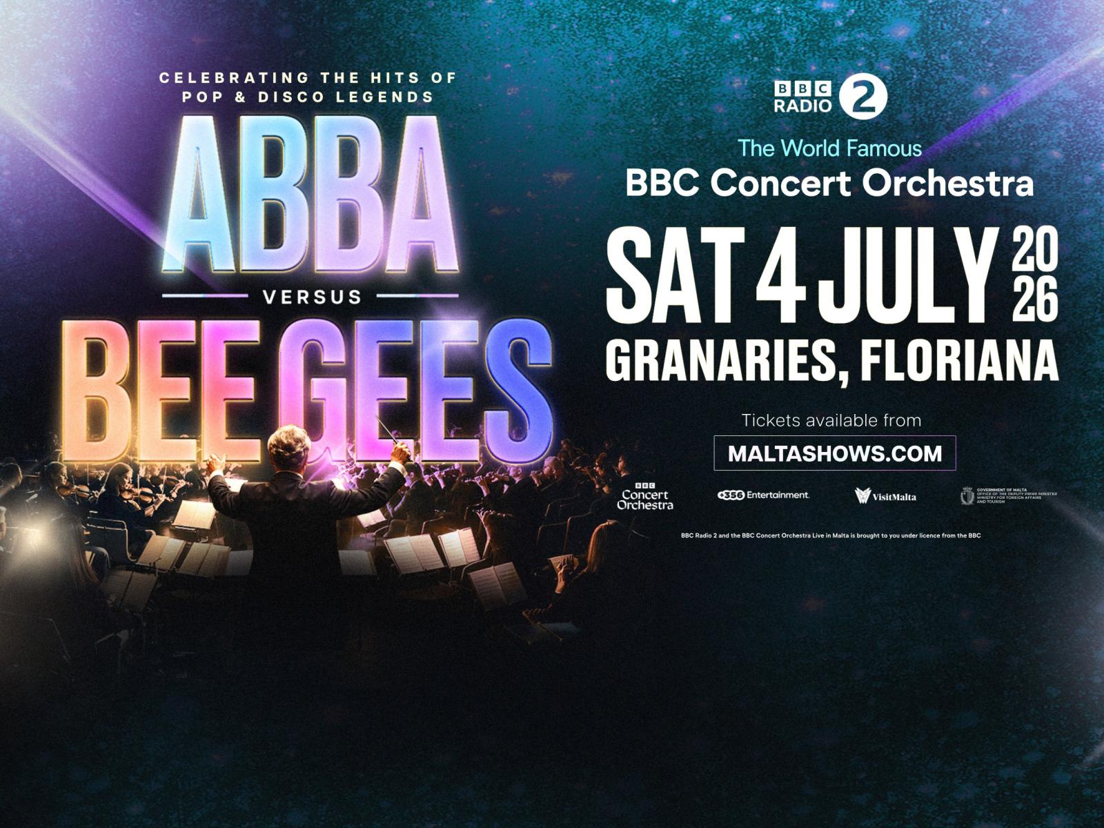 BBC Concert Orchestra - Saturday 4th July 2026 at The Granaries, Floriana